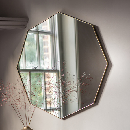 Lustro Bowie Octagon Champagne 800 x 800 mm