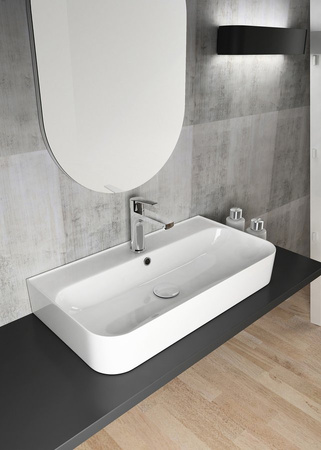 SISTEMA U umywalka ceramiczna 70x38cm, biała