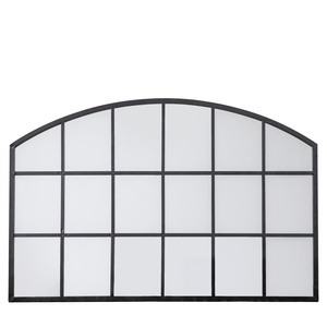 Lustro łukowe Wingham – czarne, 120 × 3 × 80 cm