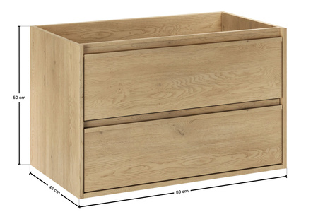 Szafka pod umywalkę 80cm 2 szuflady