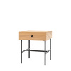 Ashdown 1 Drawer Bedside Natural 400x400x500mm