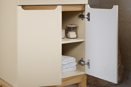 Zestaw meblowy 80cm z umywalką meblową SKY i szafką wysoką