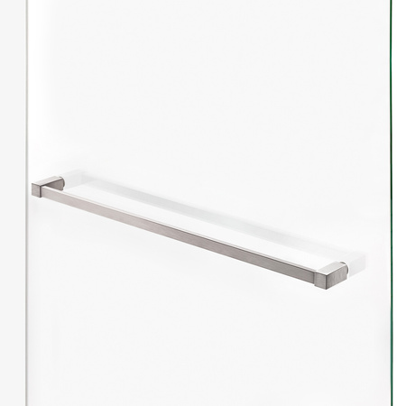 NZ4 Kabina prysznicowa AVEXA NICKEL BRUSHED 1D prostokątna P 90x70x200 szkło czyste 6mm Active Shield 2.0 WIESZAK