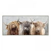 Three of a Kind Small Framed Canvas 820x28x350mm
