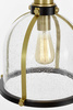 LAMPA WISZĄCA LOFT CZARNO-MOSIĘŻNA BRANSON