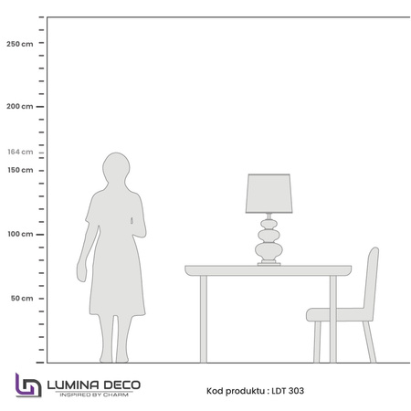 LAMPA NOCNA BIAŁO-SREBRNA BRISTON