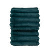 Ribbed Faux Fur Throw Teal 1300x1700mm