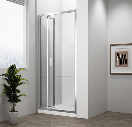 EASY drzwi prysznicowe składane 1000mm, szkło czyste