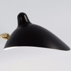 CRANE-3F - lampa podłogowa metalowa 3-ramienna, czarna, 210 cm
