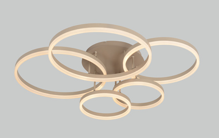 9055-513 Lampa sufitowa piątka RAVELO piaskowy