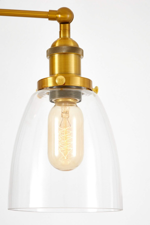 LAMPA ŚCIENNA KINKIET LOFTOWY MOSIĘŻNY FABI