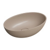 SHELL M+ umywalka nablatowa, 50 x 32 cm, dune beige mat
