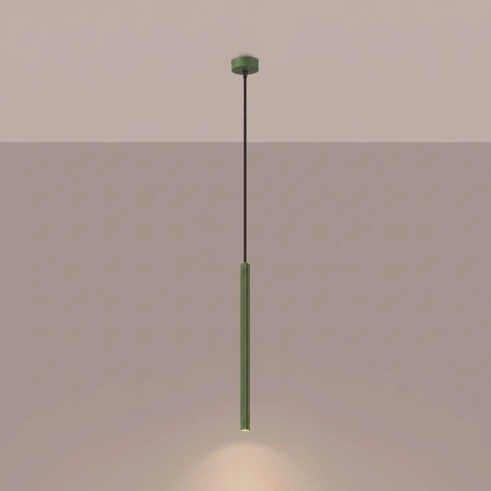 Lampa wisząca ARCHE 1 zielona oliwka