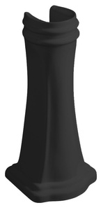 RETRO uniwersalny ceramiczny postument do umywalek 56,69,73cm, czarny mat