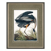 Vintage Blue Heron Small Framed Art 440x30x540mm
