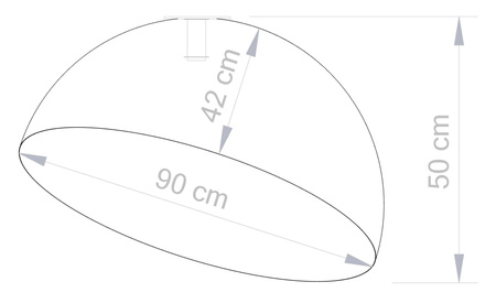 Sfera 90 plafon złoty