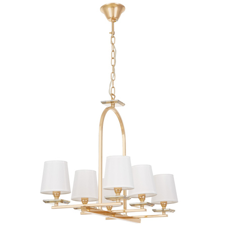 LAMPA WISZĄCA BIAŁO-ZŁOTA LIMERA W6