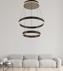 6072-305 Lampa wisząca podwójna MARLING czarny chrom