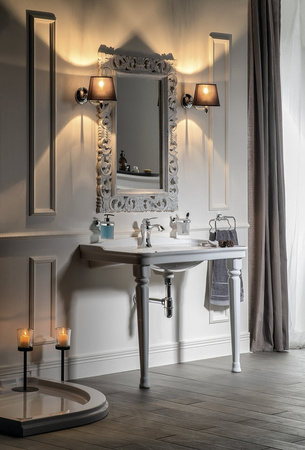 HANBO lampa ścienna E27 60W, 230V, IP21, chrom