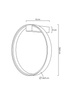 MOOSEE lampa ścienna CIRCLE WALL złota