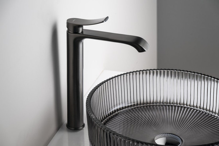 SUGA bateria umywalkowa, wysoka, gun metal