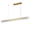 Lampa wisząca LONGIN-120 - LED, złota listwa ze szklaną obudową