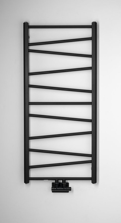 ANNALISA grzejnik łazienkowy 500x1095mm, czarny mat