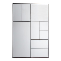 Czarne lustro Broadheath 810 x 1220 mm