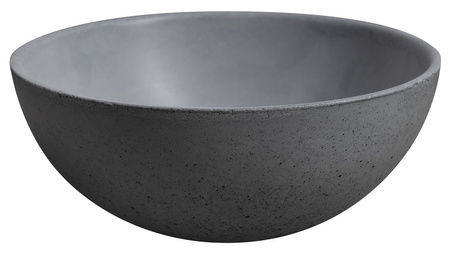 MINOR umywalka betonowa nablatowa, średnica 26cm, szary mat