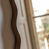 Wiggle Leaner Mirror Walnut 500x30x1500mm