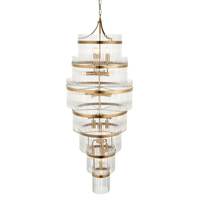 Marietta Grand 21 Pendant Light Antique Brass