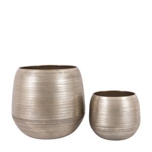 Chatai Planters Antique Silver 2pk 375/250mm