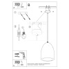Lampa wisząca ceramiczna BUKANO