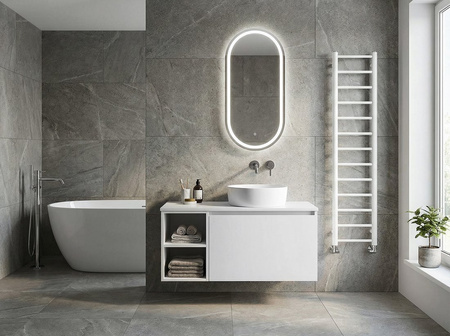 LOREA blat Rockstone 191x1,2x52,5cm, biały mat