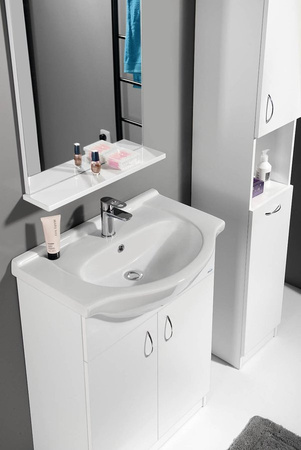 SIMPLEX ECO 65 szafka podumywalkowa z umywalką 63x83,5x30,7cm, biały mat