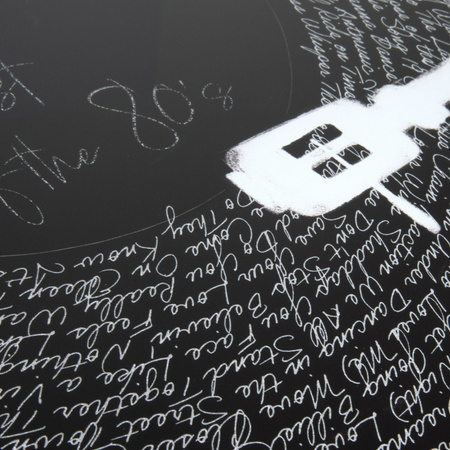 Obraz w ramie „Discover The Best Of The 80s” – czarny, 62 × 3 × 65 cm