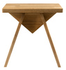 ASTYLE taboret 40x41x25cm, lite drewno dąb naturalny