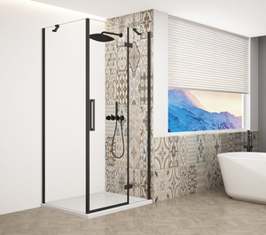 TRINITY BLACK kabina prysznicowa 1000x800mm, szkło czyste, prawe