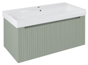 NELIO STRIP szafka umywalkowa 96,5x44x49cm, verde