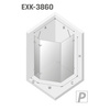 KABINA AVEXA GOLD PIĘCIOKĄTNA L 100x80x200 CZYSTE 6mm ACTIVE SHIELD