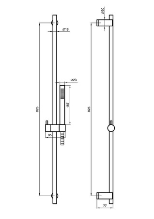 Zestaw natryskowy-Emmevi Rubinetterie/Filo inox