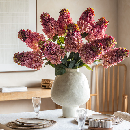 Vintage Cone Hydrandea Stem Pink (12pk)