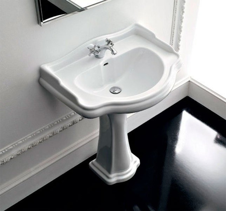 RETRO umywalka ceramiczna 73x54cm, biały