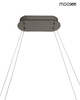 MOOSEE lampa wisząca ANILLO 120 czarny    chrom