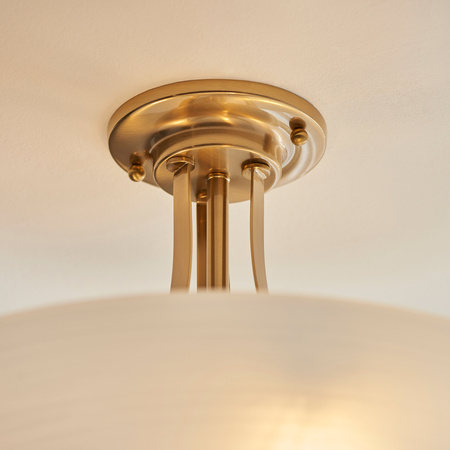 Welles 3 Ceiling Light Brushed Aged Brass