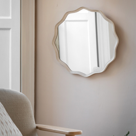 Monterey Wave Round Mirror Smoke 600x30x600mm