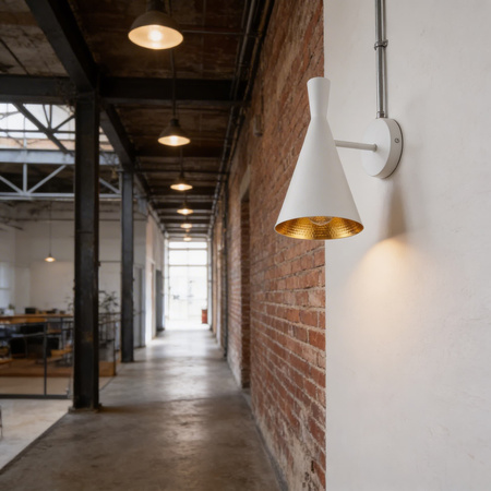 LAMPA ŚCIENNA KINKIET LOFTOWY BIAŁY FOGGI W1