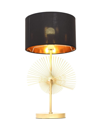 GLAMOUR LAMPA NOCNA CZARNO-ZŁOTA FONTI