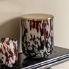 Confetti Candle Brown Large Peony Musk
