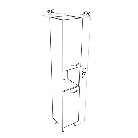 Słupek stojący Basic Barato 300